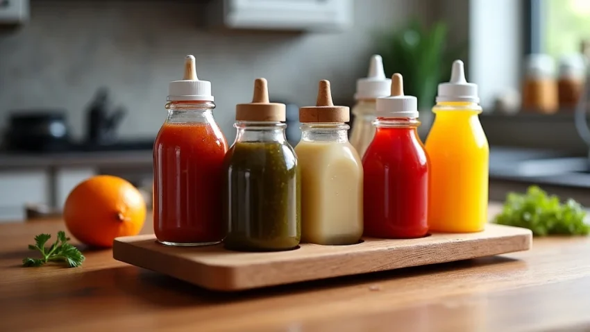 The image shows various kitchen condiment holders, illustrating the Kitchen Condiment Holder Price Guide.