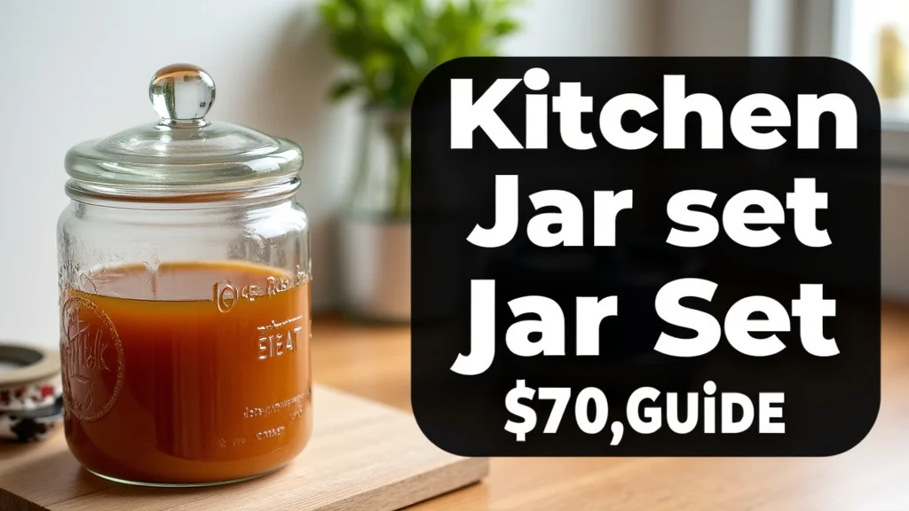Kitchen Jar Set Price Guide The image shows a collection of stylish kitchen jars, highlighting options for a price guide.