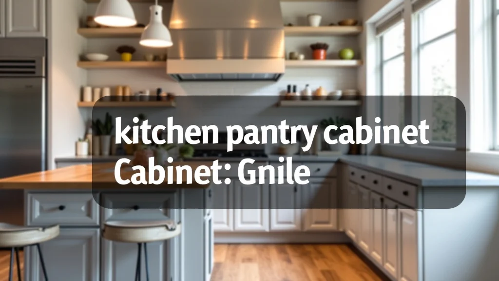 The image shows a stylish white kitchen pantry cabinet, a key element in the Kitchen Pantry Cabinet Price Guide.
