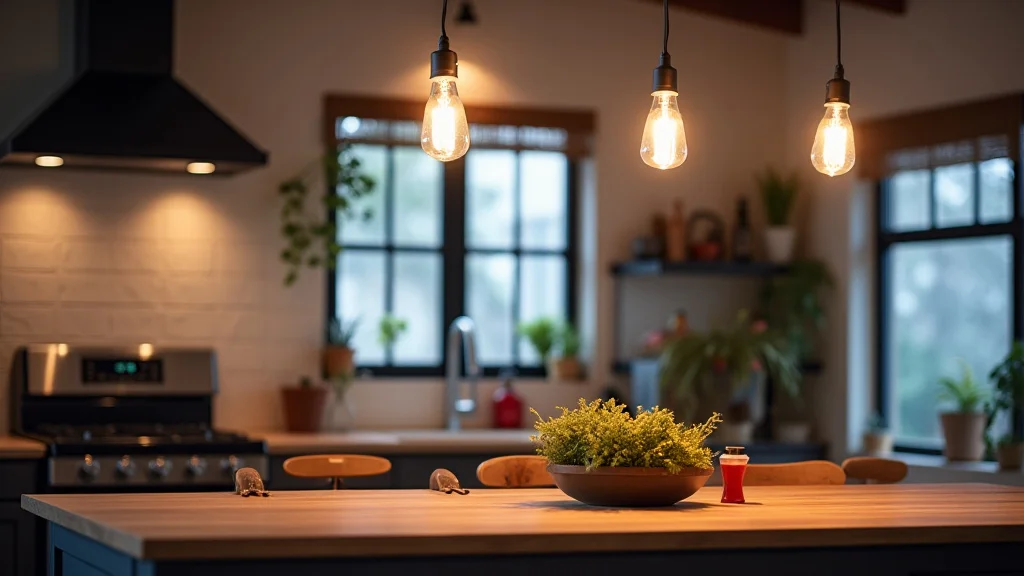 The image shows various stylish kitchen pendant lights, highlighting factors influencing their price.