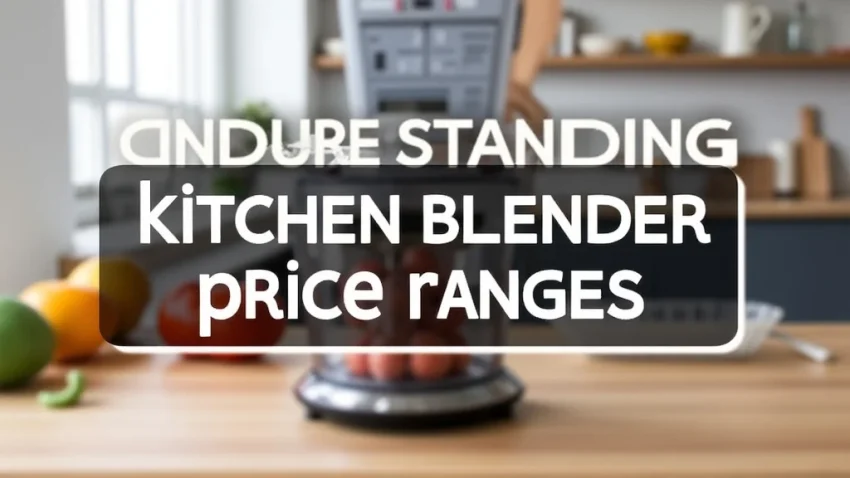 Understanding Kitchen Blender Price Ranges The image shows various kitchen blenders at different price points, illustrating understanding kitchen blender price ranges.