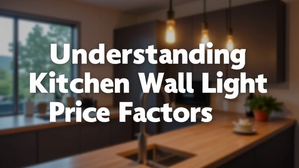 The image shows a modern kitchen with various wall light fixtures, illustrating Understanding Kitchen Wall Light Price Factors.